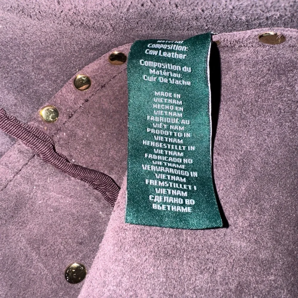 Brownish/maroon Ralph Lauren Cowhide Leather Studded Tote Bag - Picture 13 of 13